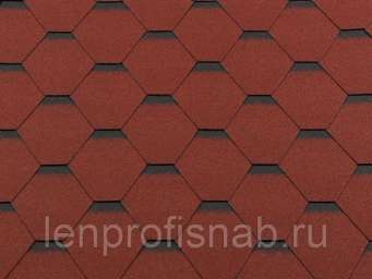 Кровля RoofShield Стандарт “Премиум” цвет красный с оттенением (упак. 3 м.кв)