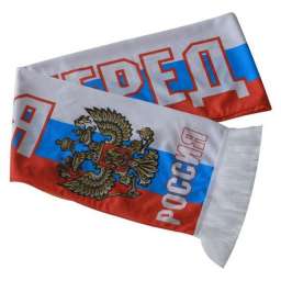 Шарф летний с логотипом “россия” 130х15см