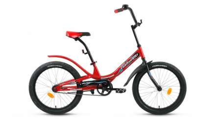 Подростковый городской велосипед FORWARD Scorpions 1.0 красный 10,5” рама (2017)