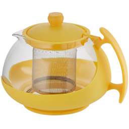 Чайник заварочный 750мл ВЕ-5571⁄2 желтый с металлическим фильтром