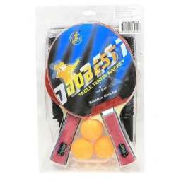 Набор для настольного тенниса Dobest BR18 1 звезда (2 ракетки + 3 мяча + сетка + крепеж)