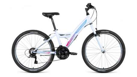 Подростковый горный (MTB) велосипед FORWARD Dakota 24 1.0 белый 15” рама (2018)