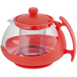 Чайник заварочный 750мл ВЕ-5571⁄1 красный с металлическим фильтром