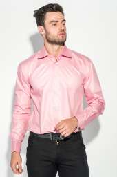 Рубашка мужская с контрастными запонками 50PD0060 (Темно-розовый)
