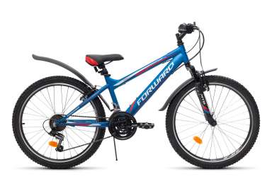 Подростковый горный велосипед (24 дюйма)
Forward - Titan 2.0 (2016) Р-р = 14; Цвет: Синий (Матовый)