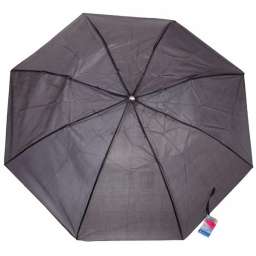 Зонт мужской полуавтомат “Практик” d-100см, цвет черный, ручка крючок, длина в слож. виде 40см
