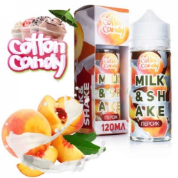 Жидкость для электронных сигарет COTTON CANDY Milk & Shake Персик (0мг), 120мл